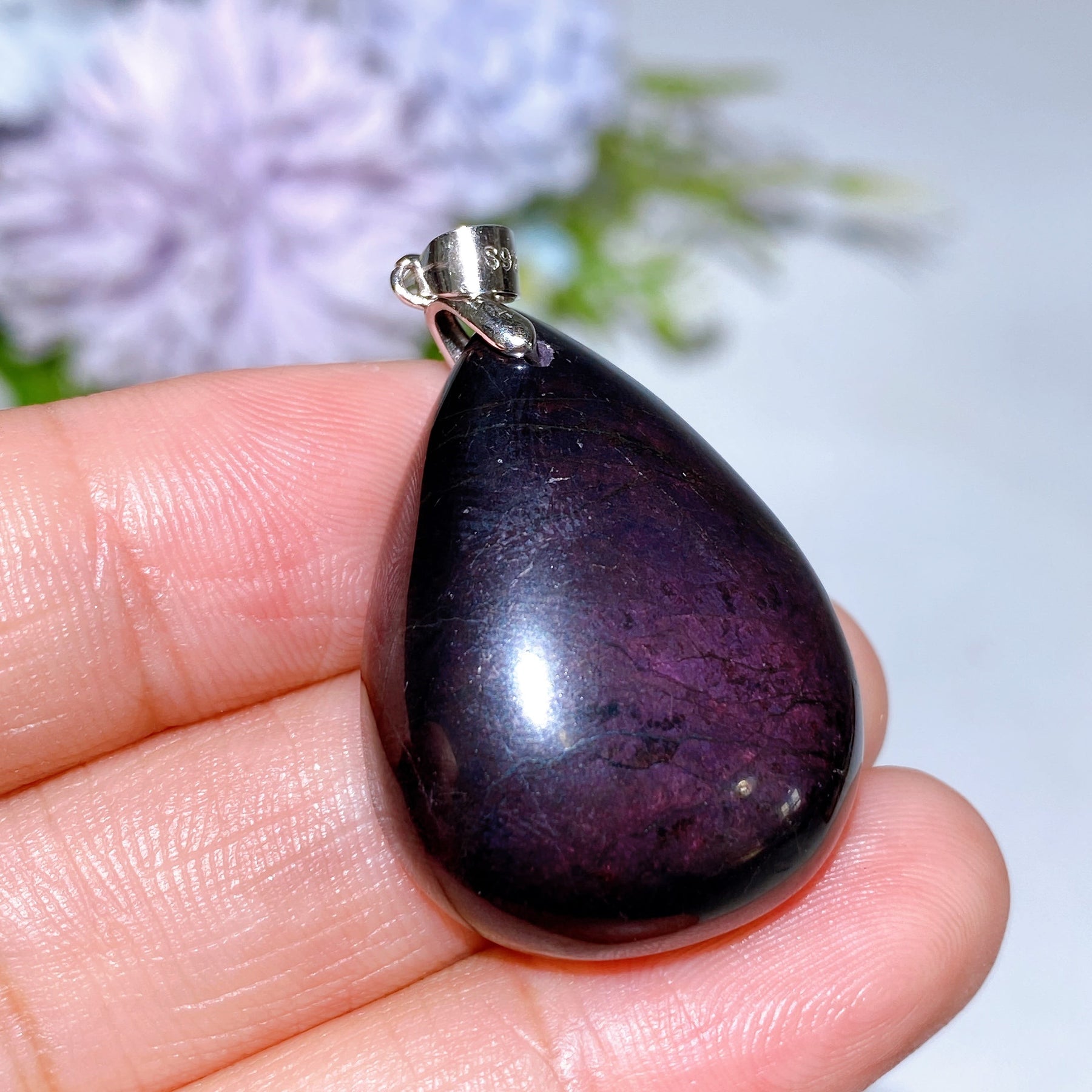 Unique Sterling Silver Crystal Pendant