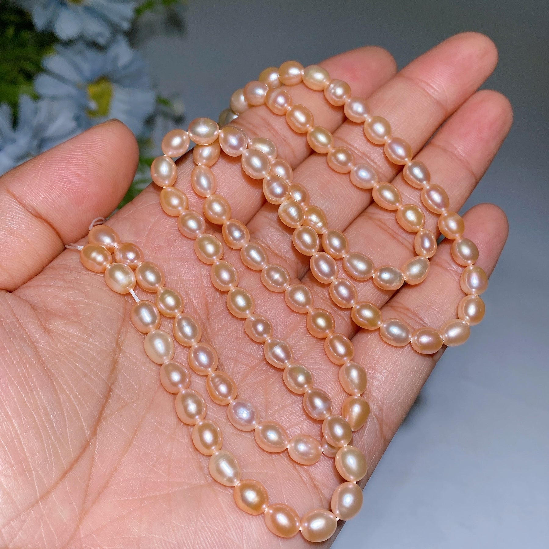 6mm Fresh Water Pearl Beads String