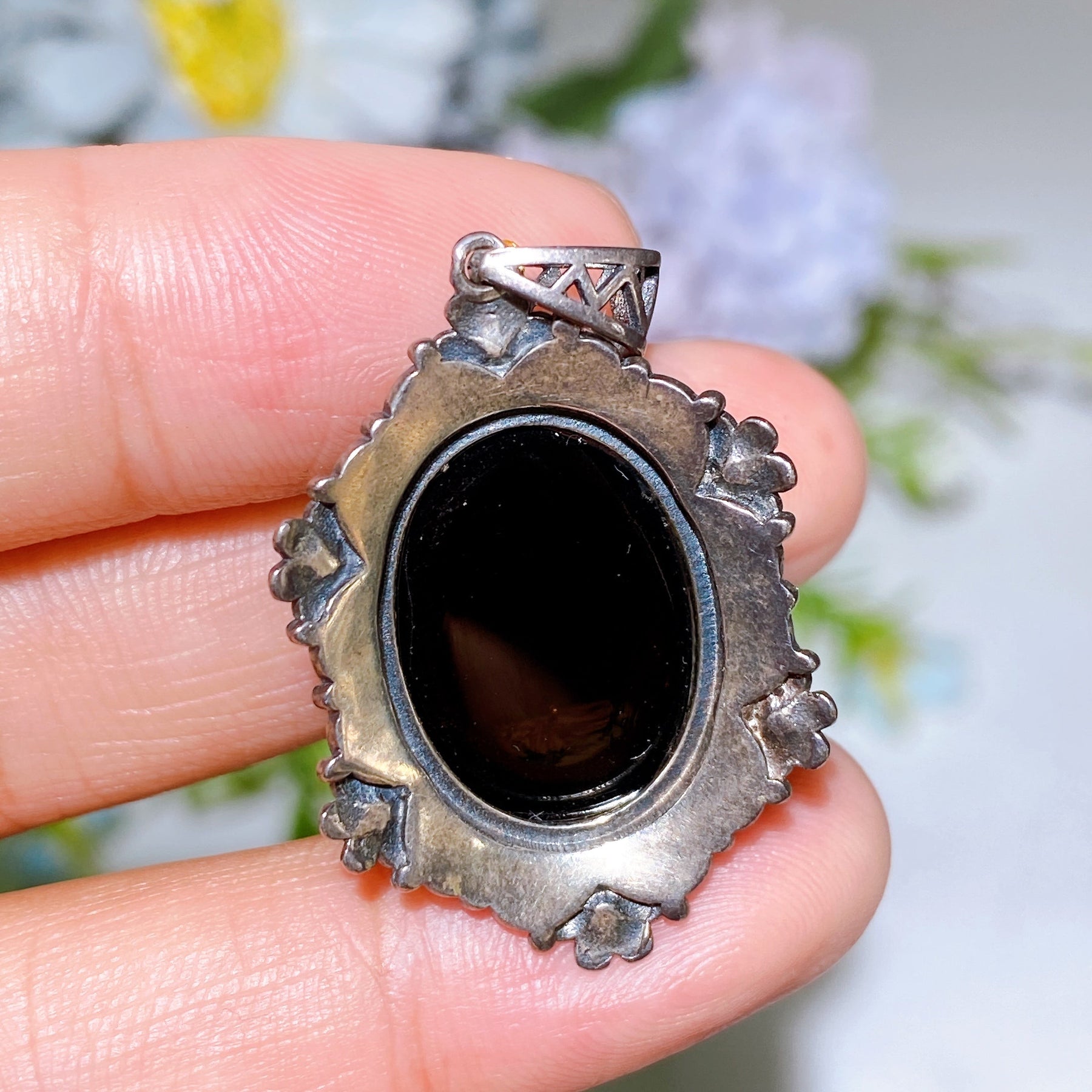 Unique Sterling Silver Crystal Pendant