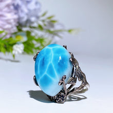 Sterling Silver Larimar Ring