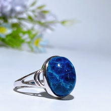 Sterling Silver UV Reactive Hackmanite Ring