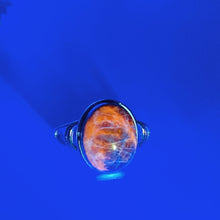 Sterling Silver UV Reactive Hackmanite Ring