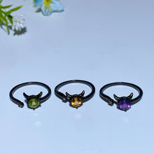 925 Silver Crystal Devil Ring