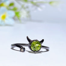 925 Silver Crystal Devil Ring