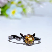 925 Silver Crystal Devil Ring