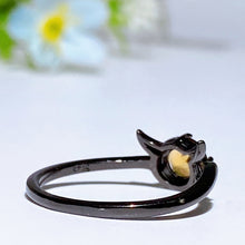 925 Silver Crystal Devil Ring