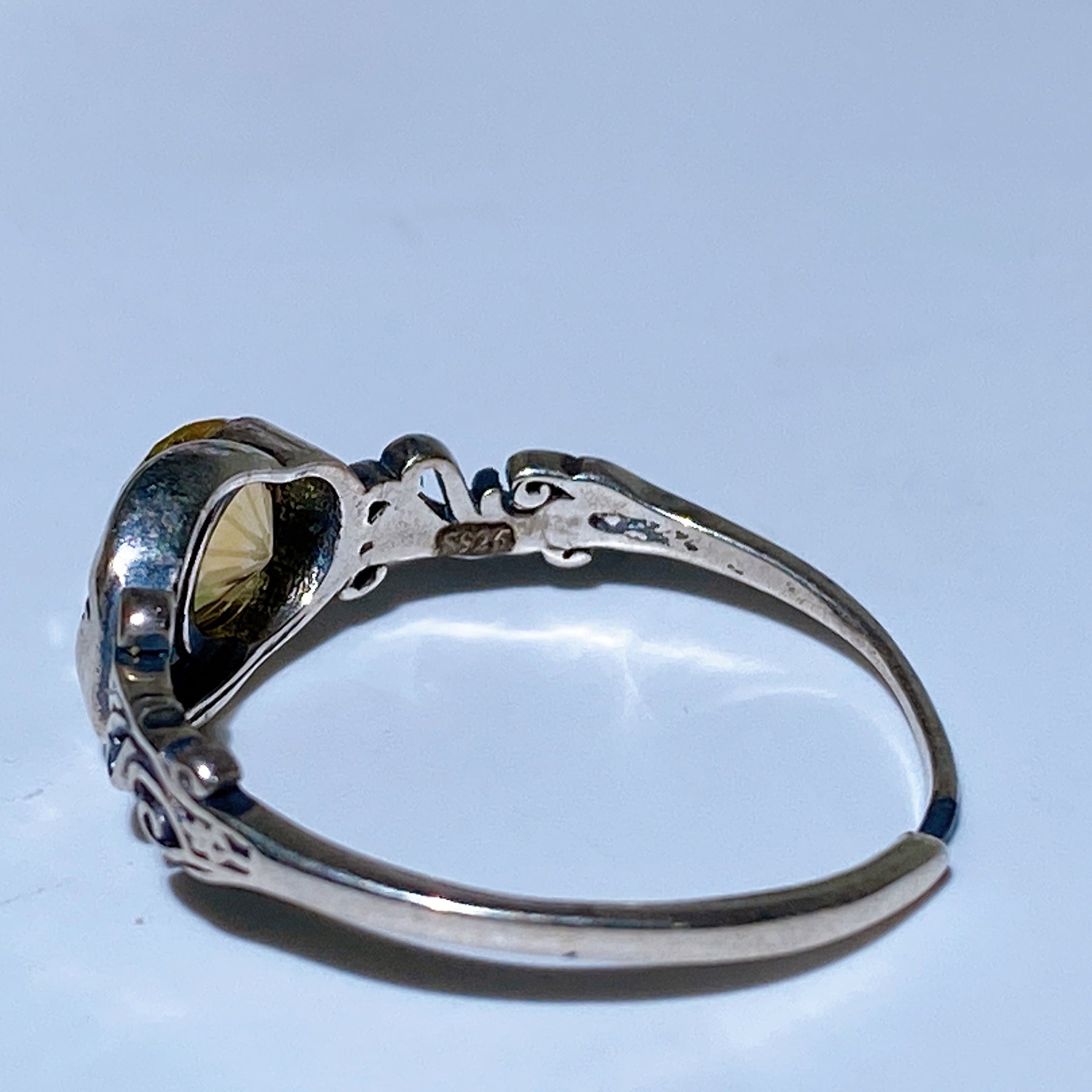 925 Silver Moon Citrine Ring