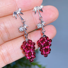 Copper Silver Plated Crystal Earrings Ear Stud
