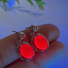 Copper Silver Plated Crystal Earrings Ear Stud