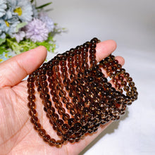 6.3-6.5mm Smoky Quartz Bracelet