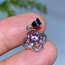 Copper Silver Plated Crystal Pendant