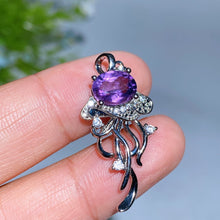 Copper Silver Plated Crystal Pendant