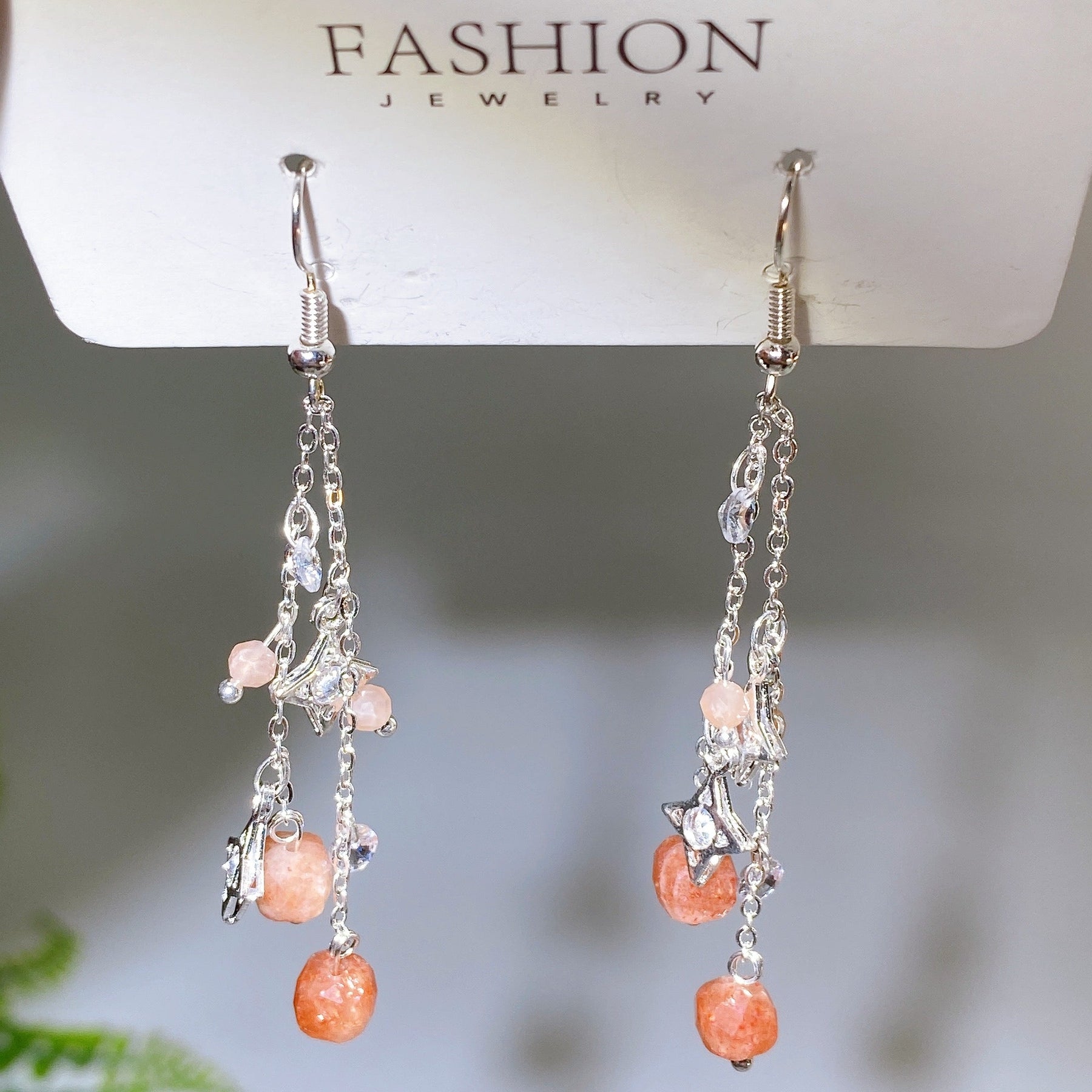 Alloy Metal Crystal Earrings