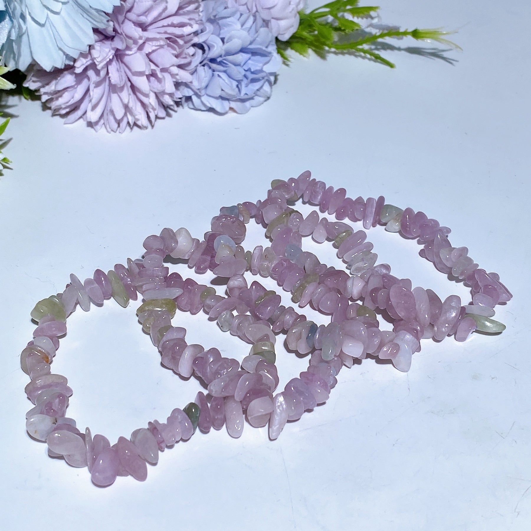 5-9mm Kunzite Chips Bracelet