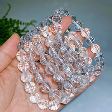 12mm Faceted Clear Quartz Bracelet