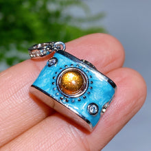 Crystal Camera Design Pendant