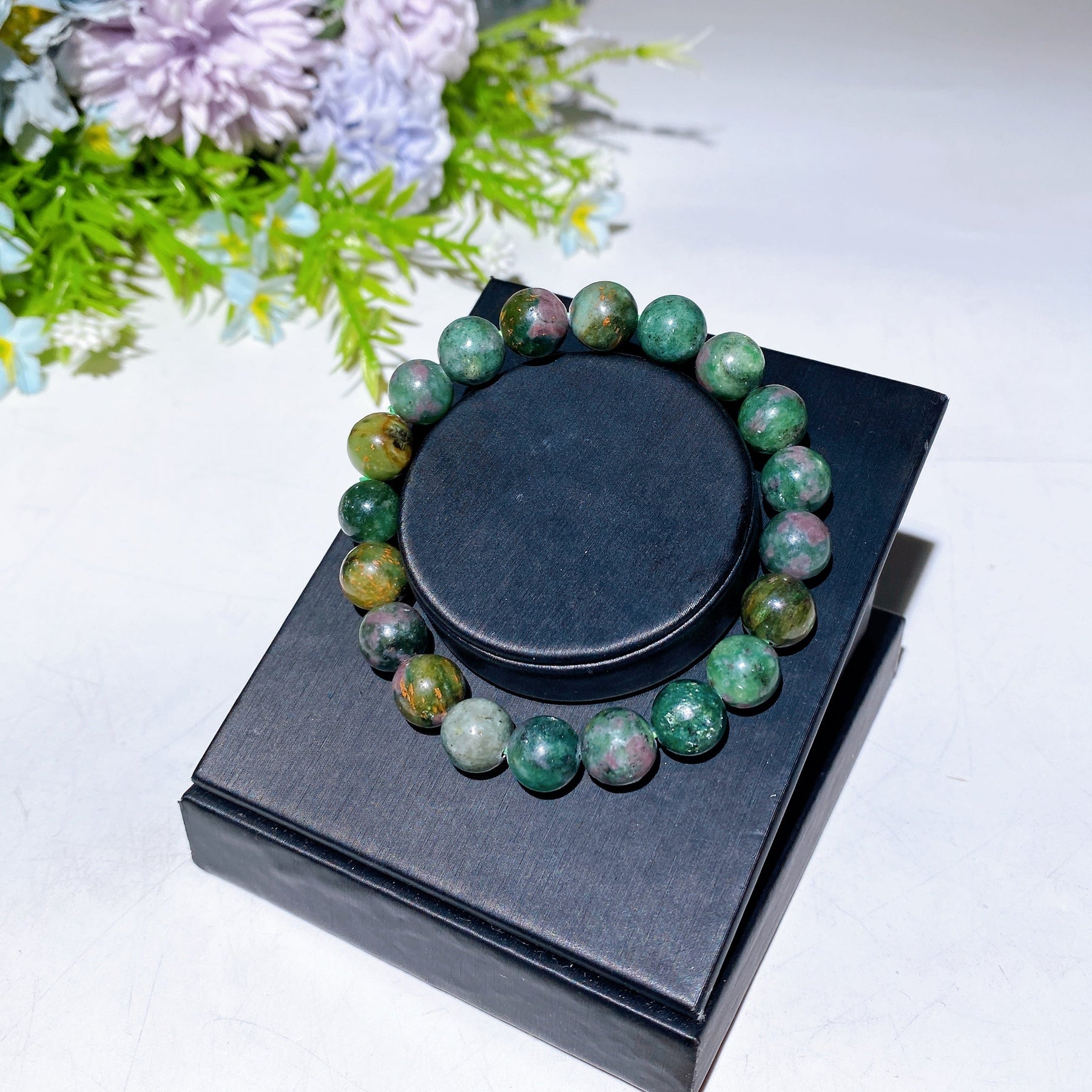 10mm Ruby In Fuchsite Bracelet
