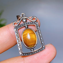 Yellow Tiger's Eye Spinning Pendant