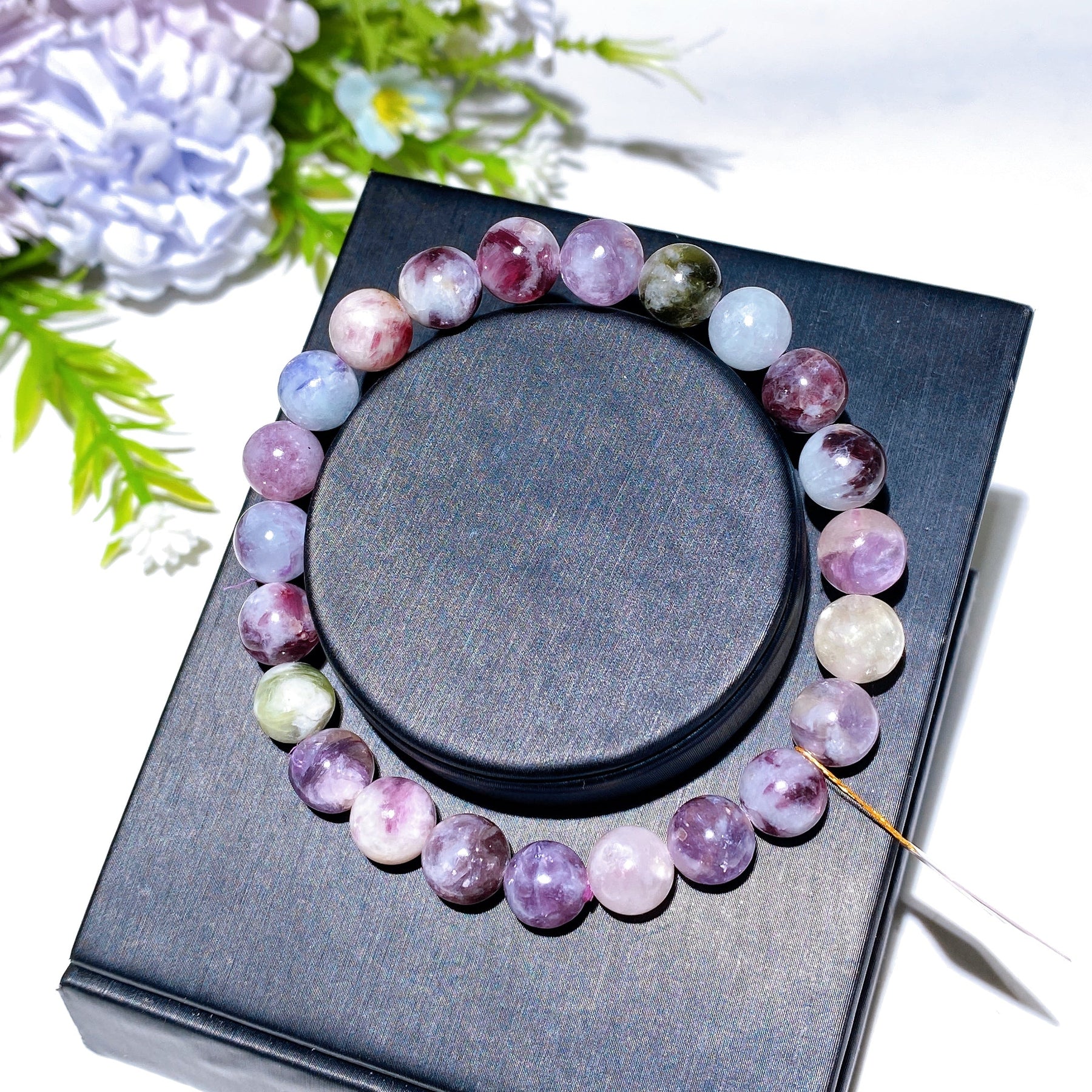 8mm Colorful Mica Bracelet