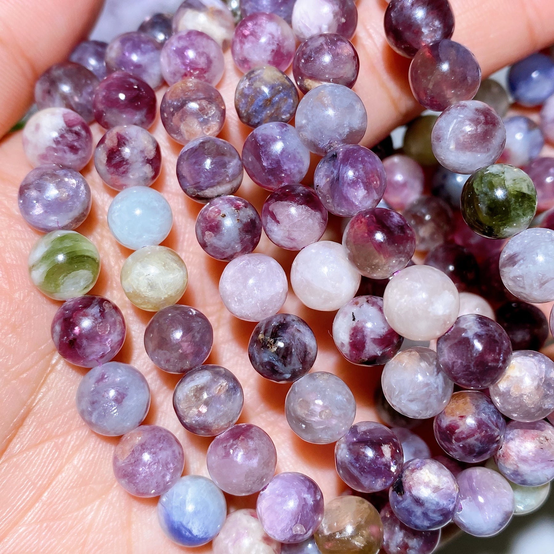 8mm Colorful Mica Bracelet