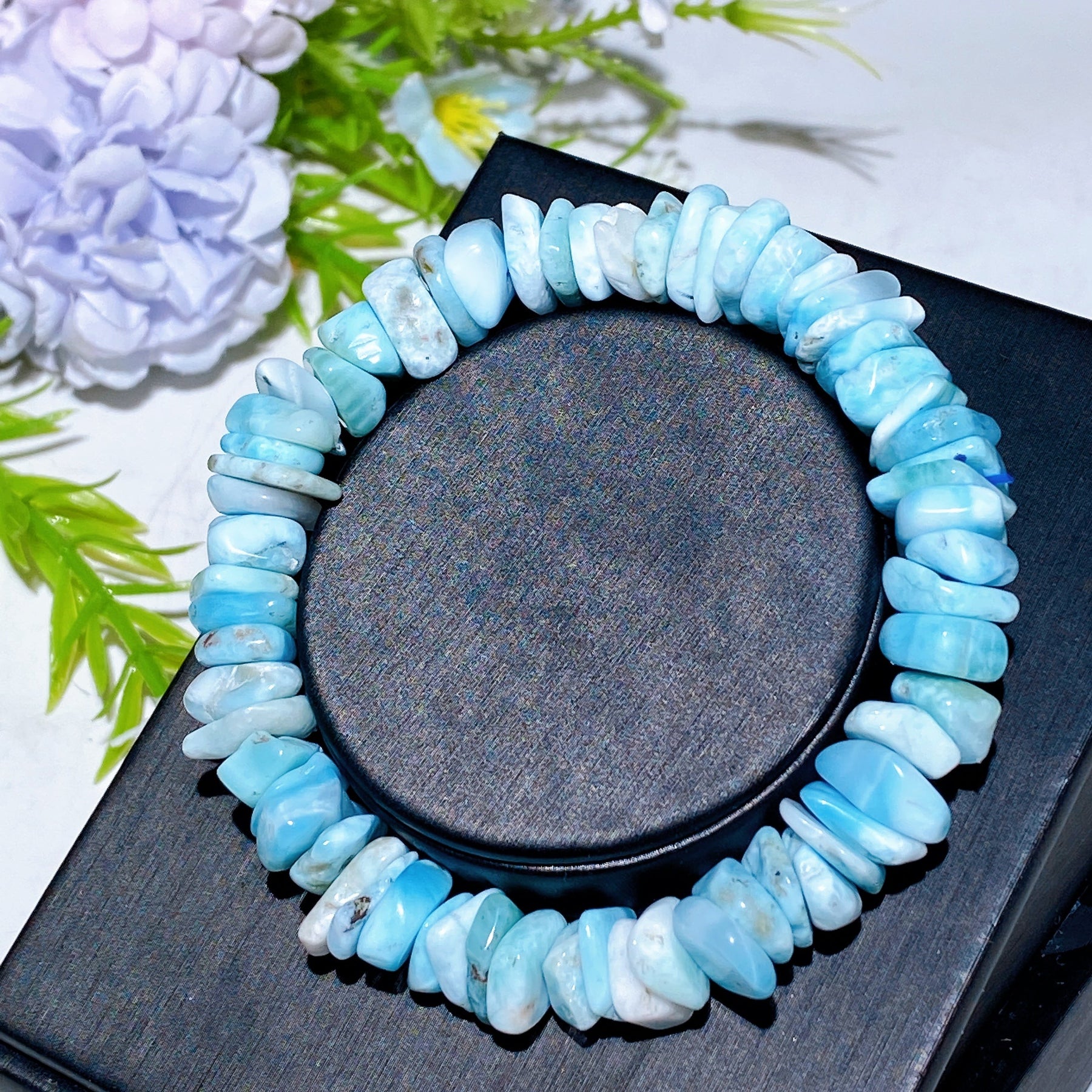 Larimar Chips Bracelet