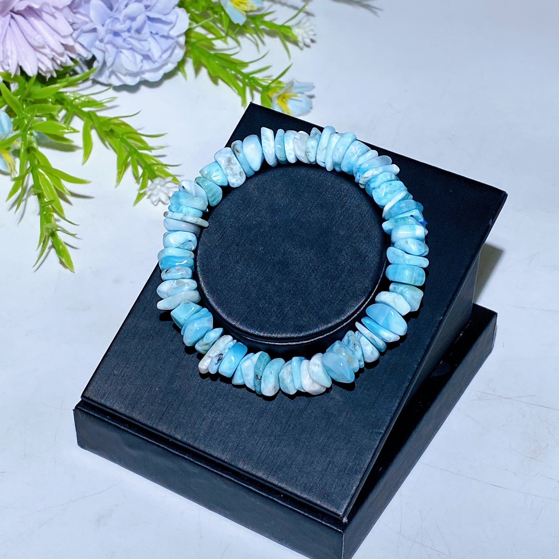 Larimar Chips Bracelet
