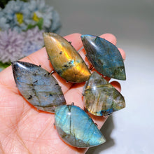 1.2"-1.7" Irregular Shape Labradorite Ring