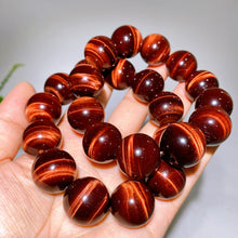 20mm Red Tiger's Eye Bracelet