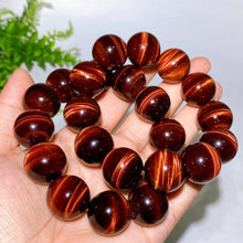20mm Red Tiger's Eye Bracelet