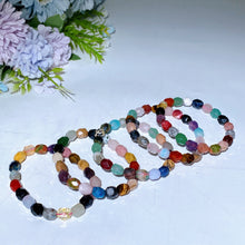Mixed Crystal Faceted Bracelet