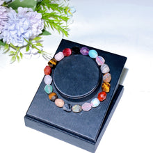 Mixed Crystal Faceted Bracelet