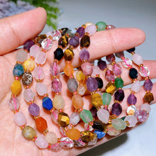 Mixed Crystal Faceted Bracelet