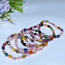 Mixed Crystal Faceted Bracelet