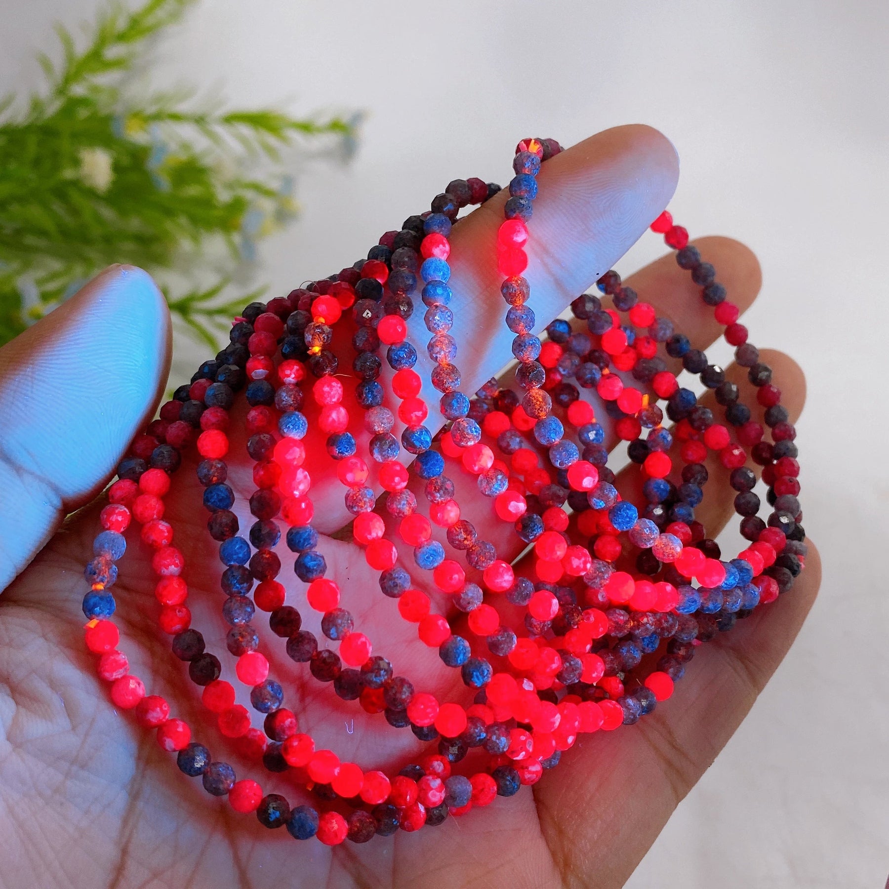 3.5mm Ruby Sapphire Bracelet
