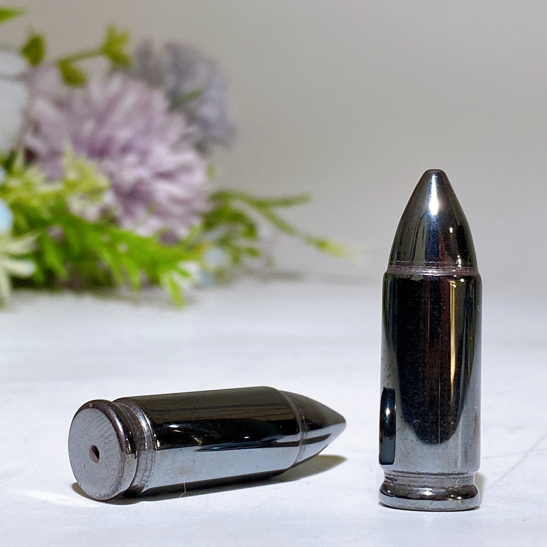 1.5" Hematite Bullet Pendant