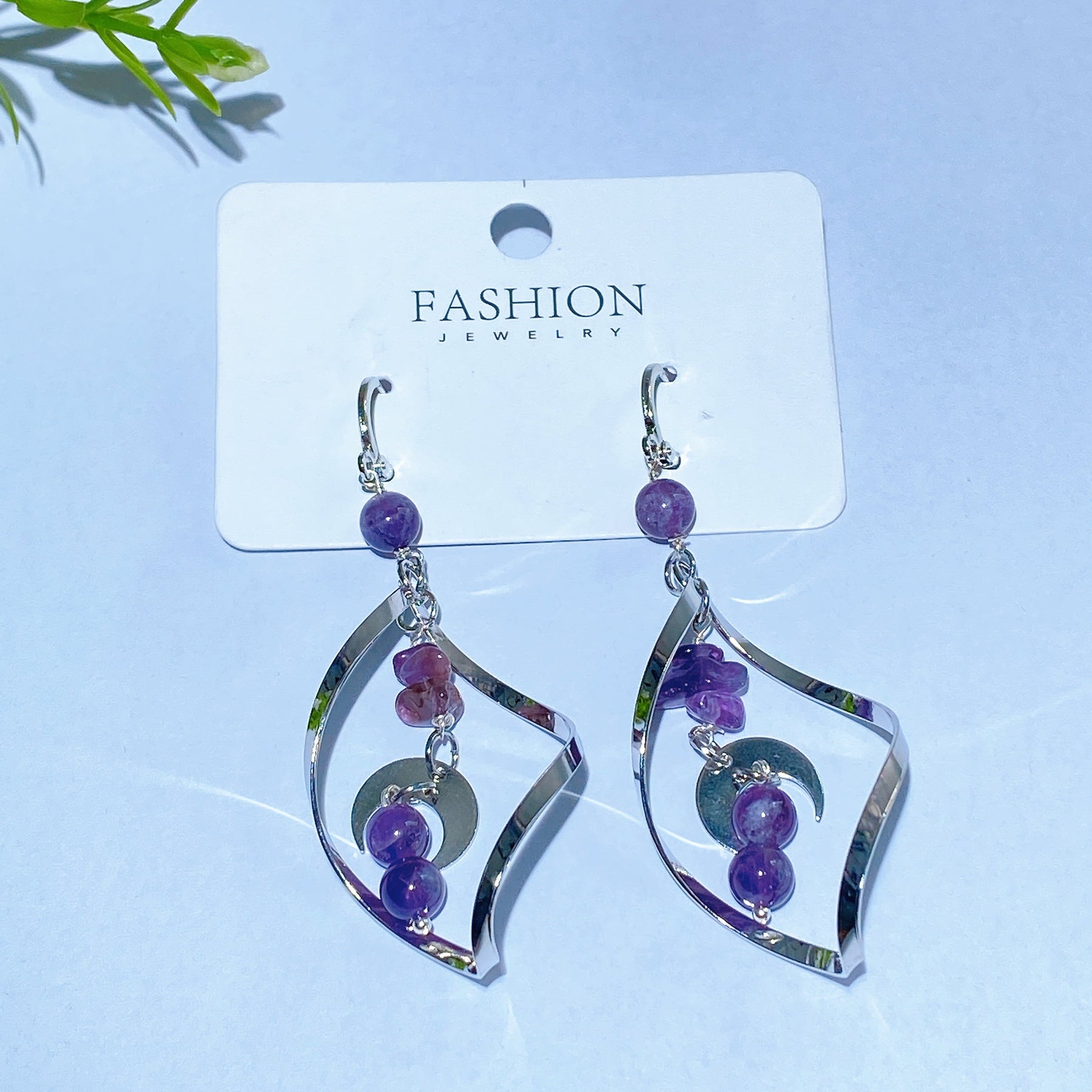 Natural Crystal Earrings