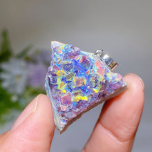 Irregular Shape Aura Cluster Pendant