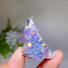Irregular Shape Aura Cluster Pendant