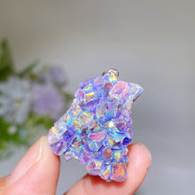 Irregular Shape Aura Cluster Pendant