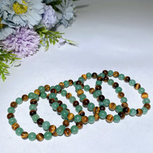 8mm Green Aventurine Tiger's Eye Bracelet