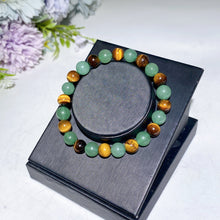 8mm Green Aventurine Tiger's Eye Bracelet