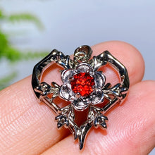 Copper Silver Plated Crystal Pendant