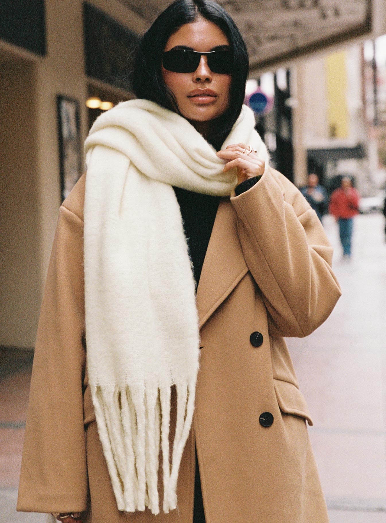 July Scarf Cream women's accessory by Ellevoria
