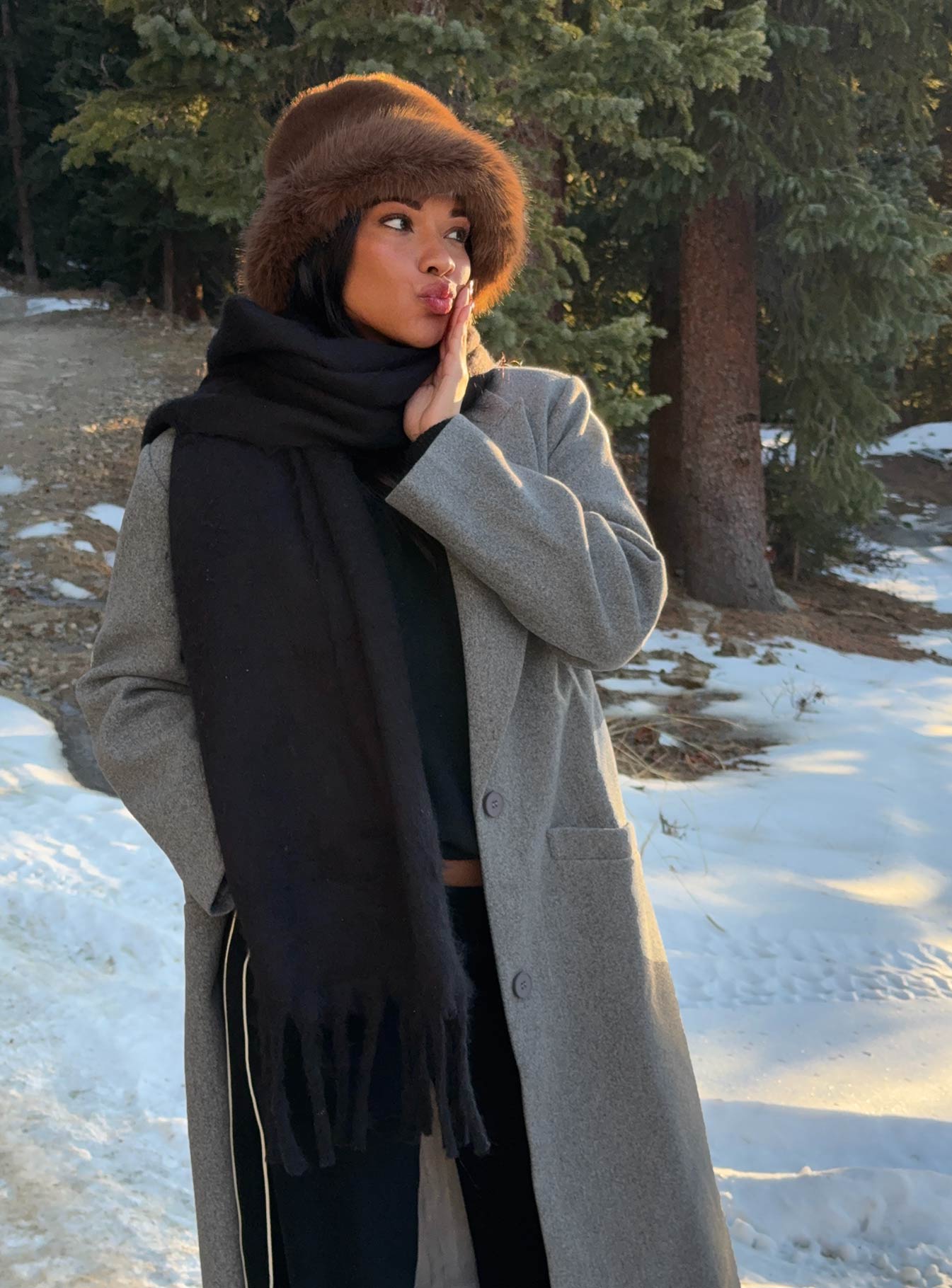 July Scarf Black women's accessory by Ellevoria