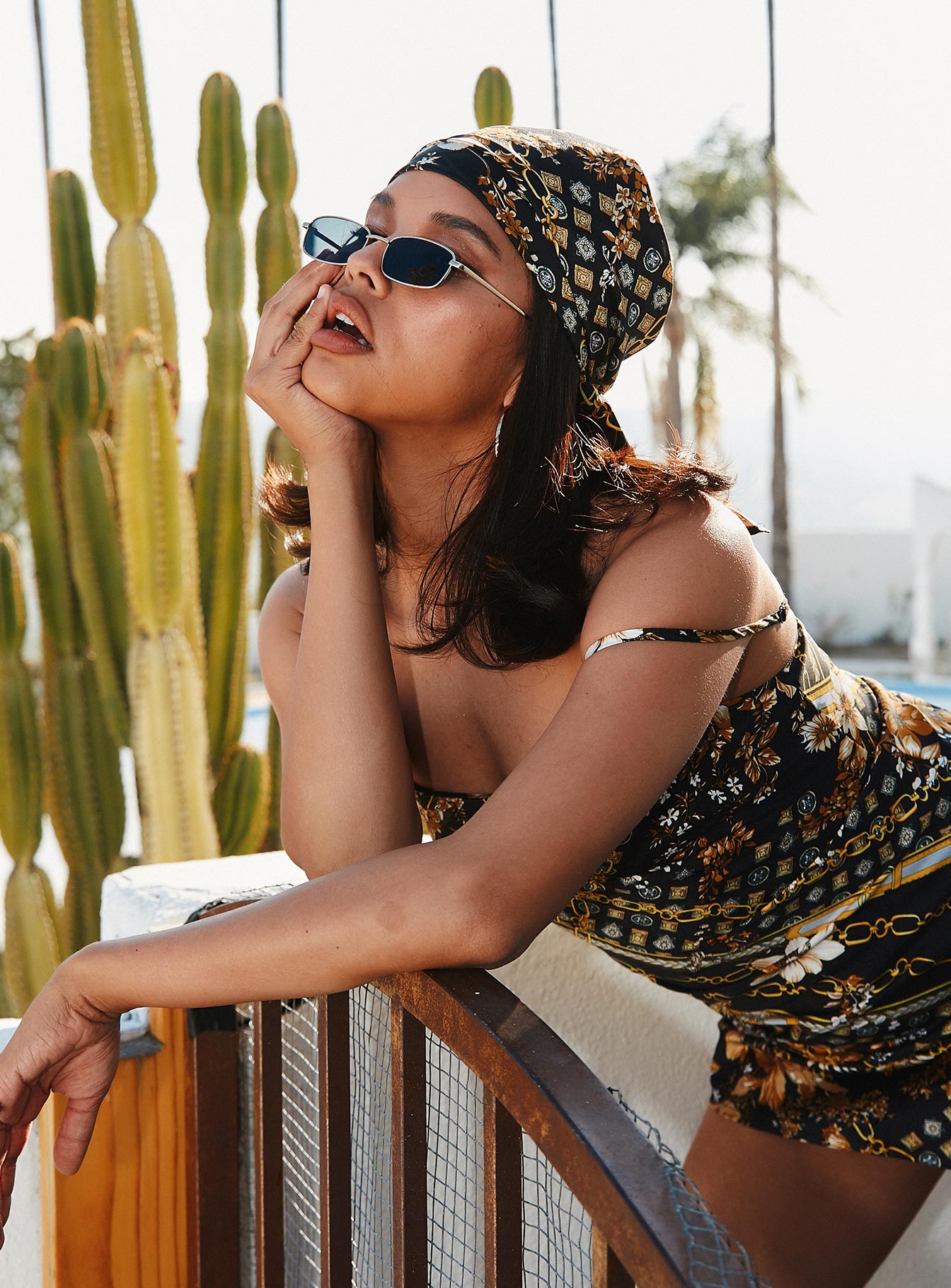 Nirvana Sunglasses Gold women's sunglasses by Ellevoria