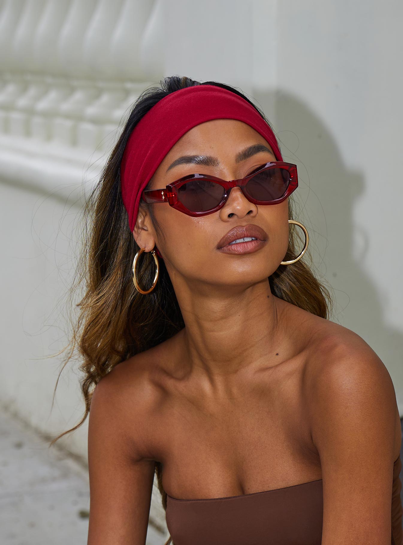 Rayden Sunglasses Red women's sunglasses by Ellevoria
