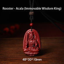 Authentic Cinnabar Zodiac Guardian Buddha Pendants