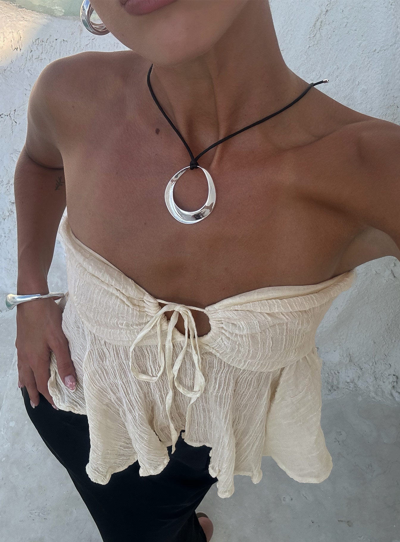 Zakai Necklace Silver women's necklace by Ellevoria