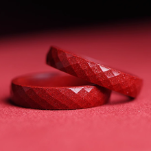 Faceted Cinnabar Ring
