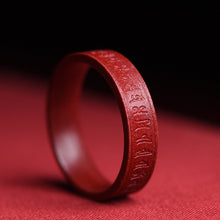 Faceted Cinnabar Ring